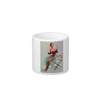 Miss Sylvania Pin Up Girl Espresso Cups