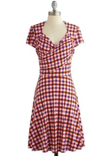 Kelly's Vivid in the Moment Dress in Picnic  Mod Retro Vintage Dresses