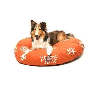 Majestic Burnt Orange/ Coral Round Pet Bed MAJ PET Other Pet Beds