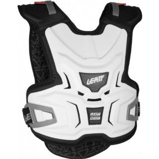 Leatt Adventure Lite Vest Youth Roost Deflector MX Motorcycle Body Armor   White / Small/Medium Automotive