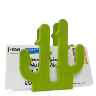 Cactus Shaped Letter Holder   Green      Homeware