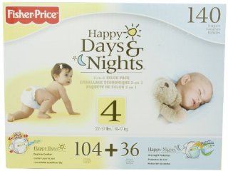 Fisher Price Happy Day and Night Baby Diapers Size 4, 140 Count Health & Personal Care