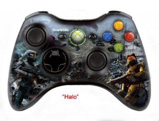 "Halo  " skin , Three additional modes  (10 Modes Dual Rapid Fire +   Fast Aim Fire mode + Central Button's Illumination)   Wireless Original Microsoft controller  Xbox 360 (modded) ,the  Best  for MW1.2.3 , COD , BATTLEFIELD , HALO , other S