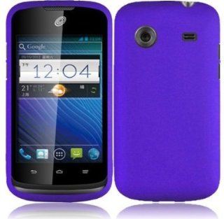 VMG For ZTE Whirl Z660G (Net10 Straight Talk) Cell Phone Matte Faceplate Hard Case Cover   Purple Cell Phones & Accessories