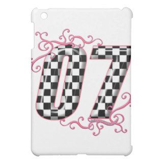 07 auto racing number pink cover for the iPad mini
