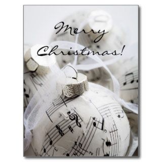 Musical Christmas card Postcards
