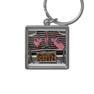 Patriotic car keychain