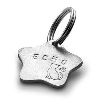 personalised star pet tag by chambers & beau