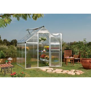 Palram Nature Greenhouse — 6ft.W x 6ft.L, Silver, Model# HG5006  Green Houses