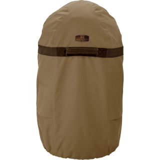 Classic Accessories Smoker Cover — Tan, Fits Large Round Fryers and Smokers up to 24in. Diameter x 46in.H, Model# 55-037-032401-00  Smokers   Accessories