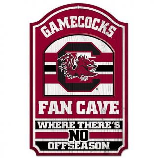 NCAA 11" x 17" Fan Cave Wood Sign   U Of Alabama   U Of South Carolina