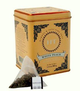 Harney and Sons Fine Teas, White Peach, 20 Sachets  Grocery & Gourmet Food