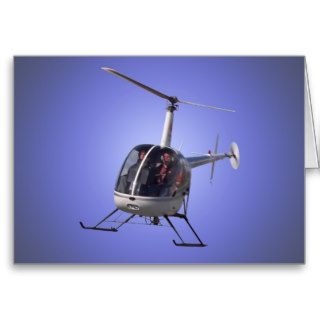 Helicopter Card Flying Chopper Greeting Card