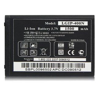 1500mAh KGIP 400N Battery LG VM670 GM750 GT540 GW620 Cell Phones & Accessories