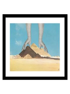 The Surprising Truth About How the Pyramids Were Built by Apachennov (Framed) by Curioos