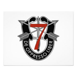 7th Special Forces Group Crest Custom Invitations