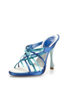 Interwoven Satin Sandal by Rene Caovilla