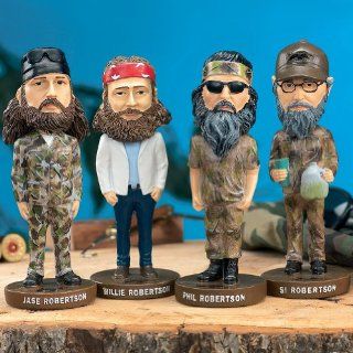 (Set) Duck Dynasty Jase, Willie, Phil & Si Bobber Bobblehead Reality TV Show  Bobble Head Toy Figures  Baby