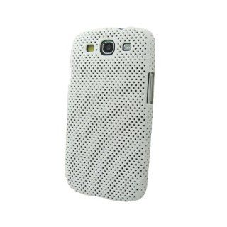 BenColor White Mesh Net Hard Protective Back Cover Case For Samsung Galaxy S3 III i9300 Cell Phones & Accessories