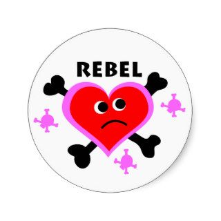 rebel heart. stickers