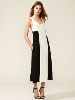 Colorblock Crepe Dress by 10 Crosby