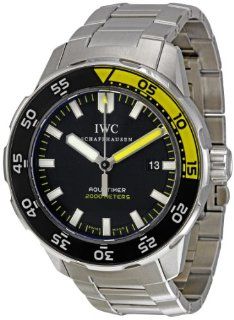IWC Men's IW356808 Aquatimer Black Dial Watch at  Men's Watch store.