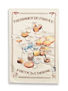 Fromages France Tea Towel by Torchons & Bouchons