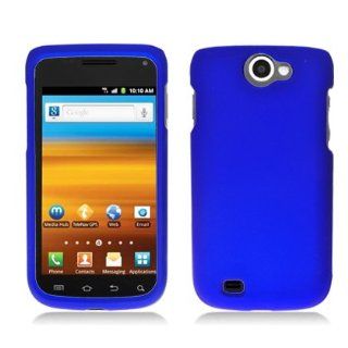 For T Mobil Samsung Exhibit II 4G T679 Accessory   Blue Hard Case Proctor Cover + Free Lf Stylus Pen Cell Phones & Accessories