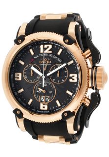 Invicta 12434  Watches,Mens Russian Diver Chronograph Black Dial Black Polyurethane, Chronograph Invicta Quartz Watches