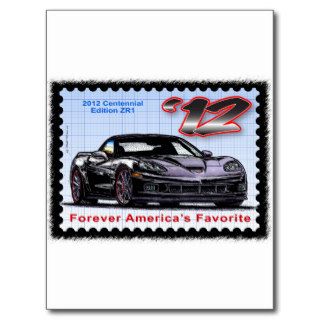 2012 Z06 Centennial Edition Corvette Postcard