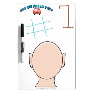 3 Children's Games for Traveling (Re Usable) Dry Erase Boards