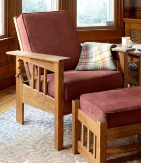 Shop Morris Chair With Burgundy Cushion at the  Furniture Store
