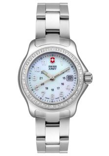 Swiss Army 241032  Watches,Womens Officers 1884 Diamond Stainless Steel, Casual Swiss Army Quartz Watches