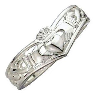 Sterling Silver Claddagh Wishbone Ring, Symbol of Friendship, Love and Loyalty   6 HYPM Jewellery Jewelry