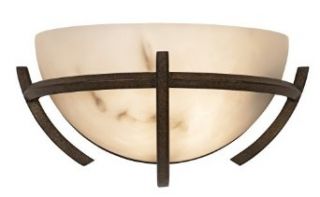 Minka Lavery 680 14 1 Light 12.75" Width Wall Washer Wall Sconce from the Calavera Collection, Nutmeg    