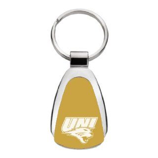University of Northern Iowa   Teardrop Keychain   Gold  Sports Related Key Chains  Sports & Outdoors