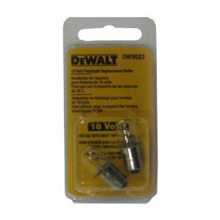 DeWalt DW9083 Set of 2 18 volt bulbs Replacement for Porter Cable 8419 19.2 Volt Xenon Bulb for Porter Cable Flashlight 881   Incandescent Bulbs  