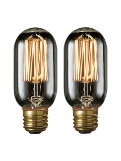 Nostalgic Smoke Tubular Bulbs (Set of 2) by Bulbrite