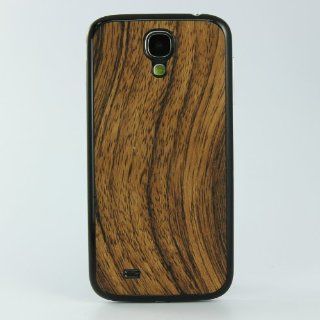 [Aftermarket Product] Brown Wood Grain Wood Grain Design Back Battery Case Cover For Samsung Galaxy S4 i9500 i9505 LTE Cell Phones & Accessories