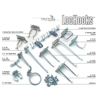 Triton Products LocHooks 63-Pc. Assortment Kit, Model# LH2-KIT  Mounting Accessories