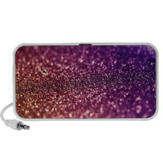 Red Pink and Purple Sparkle Diva Glitter Doodle Sp Laptop Speakers