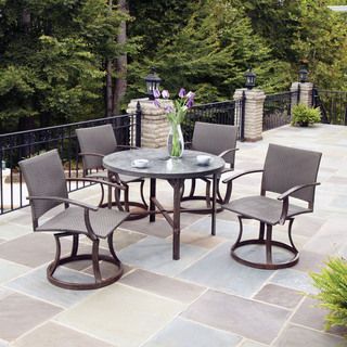 Home Styles Urban Outdoor 5 piece Dining Set Brown Size 5 Piece Sets