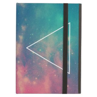 Cool Colorful Hipster Nebula Stars Galaxy Triangle iPad Covers
