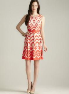 Taylor Geometric Printed A line Dress Taylor Casual Dresses