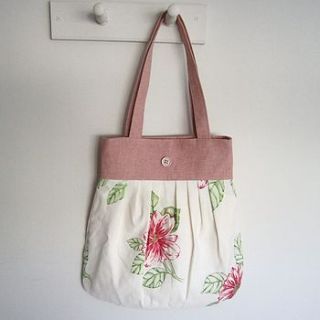 olive knitting bag chambray by lily button treasures