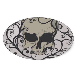 Ace of Spades Decorative Skull Stickers