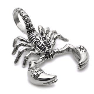 K Mega Jewelry Stainless Steel Mens Scorpion Pendant Necklace P686 [Jewelry] Jewelry