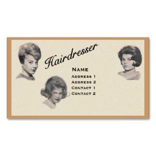 HAIRDRESSER   VERY PROFESSIONAL PROFILE CARD 3 BUSINESS CARD