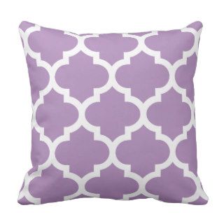 Quatrefoil Pillow in African Violet Purple