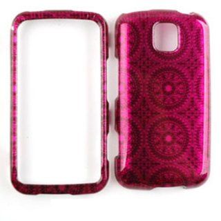 For Lg Optimus M / C Ms 690 Hot Pink Circles Case Accessories Cell Phones & Accessories
